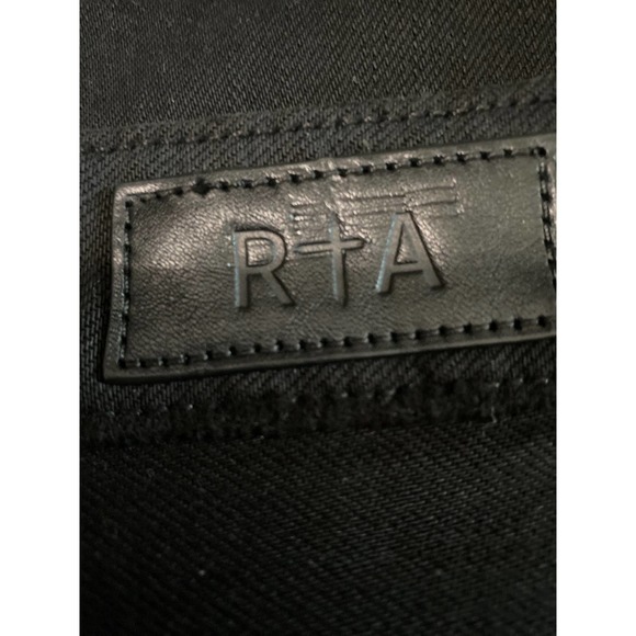 RTA Distressed Bootcut Jeans Black Wash Womens Size 27 - Picture 6 of 9